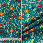 Small Multi Floral Garden - Teal