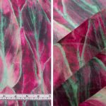 Green Purple Leaf Silk